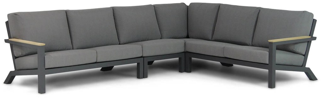 Hoek loungeset 5 personen Aluminium Grijs 4 Seasons Outdoor Capitol