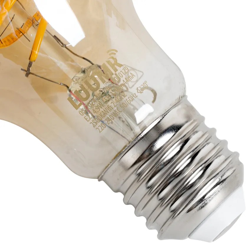 Set van 5 Smart E27 dimbare LED lampen A60 amber 4.9W 320 lm 2500K