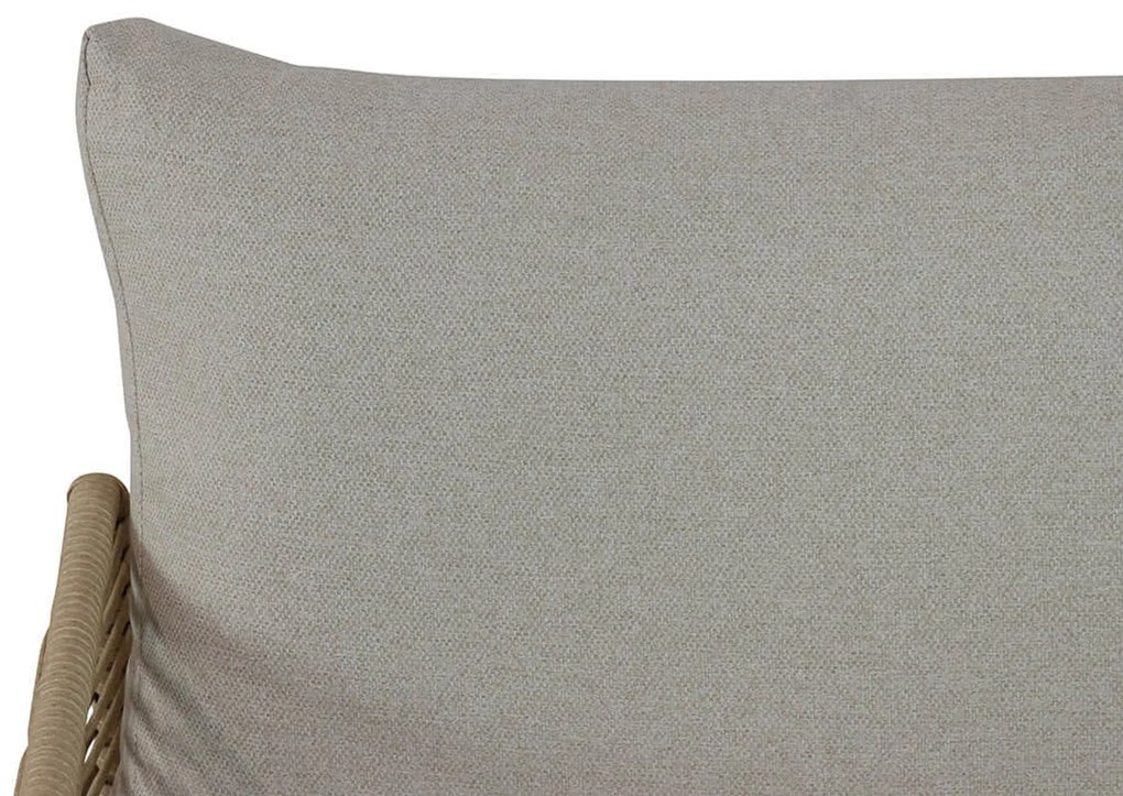 Tuinstoel Wicker/Aluminium/Aluminium/wicker Taupe-naturel-bruin Coco Ibiza