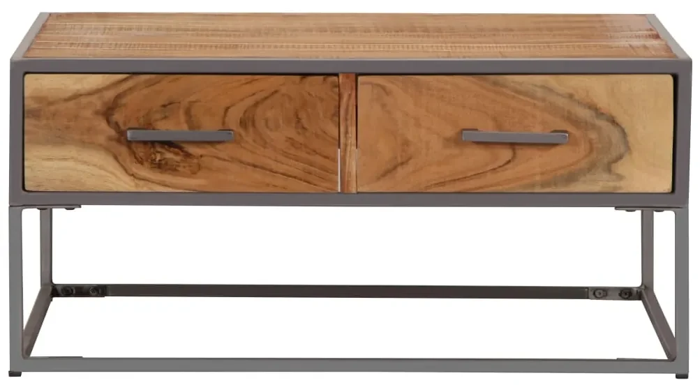 vidaXL Salontafel 75x75x35 cm massief acaciahout