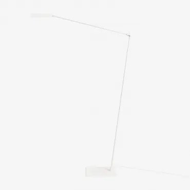 Valtyn Ijzeren Led Vloerlamp Wit - Sklum