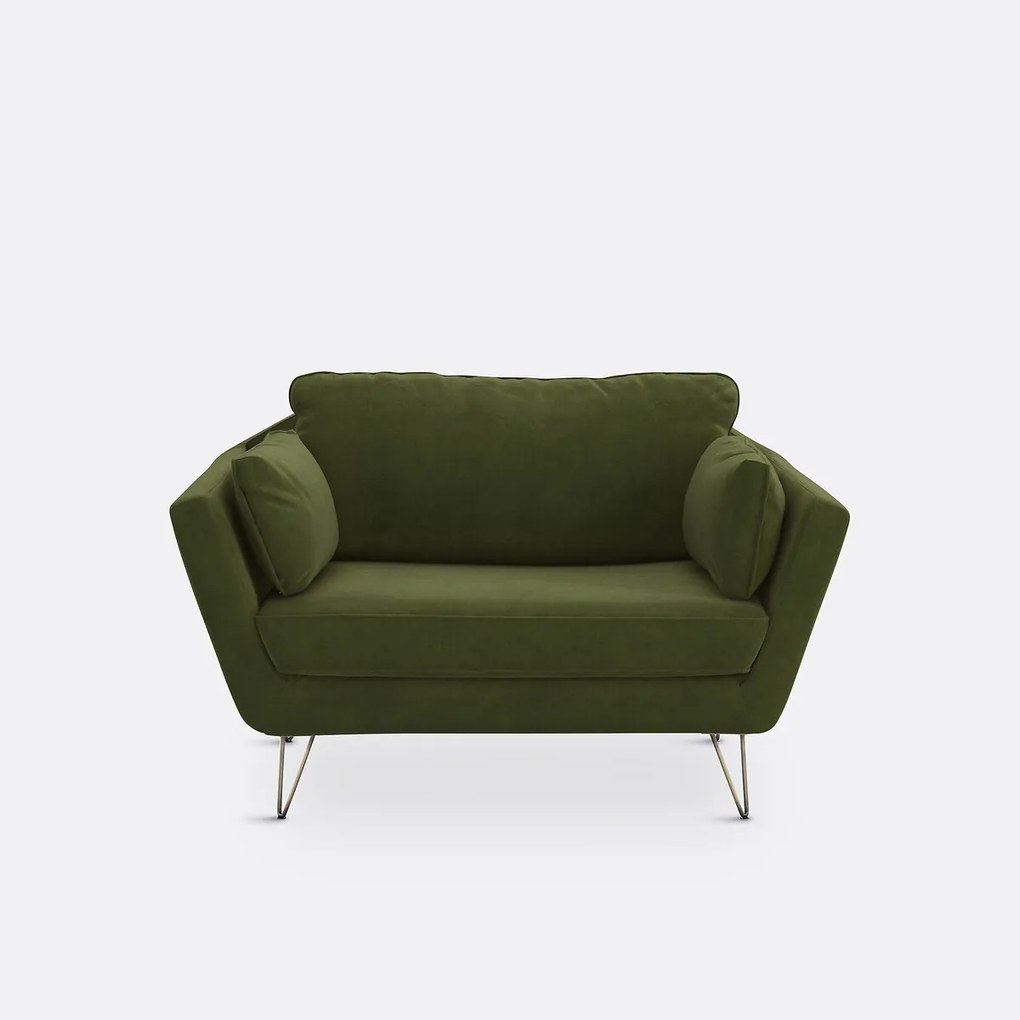 Fauteuil XL in fluweel Topim