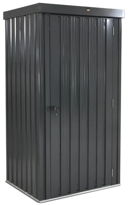 Hoge metalen tuinkast Dakota StoreBoss antraciet