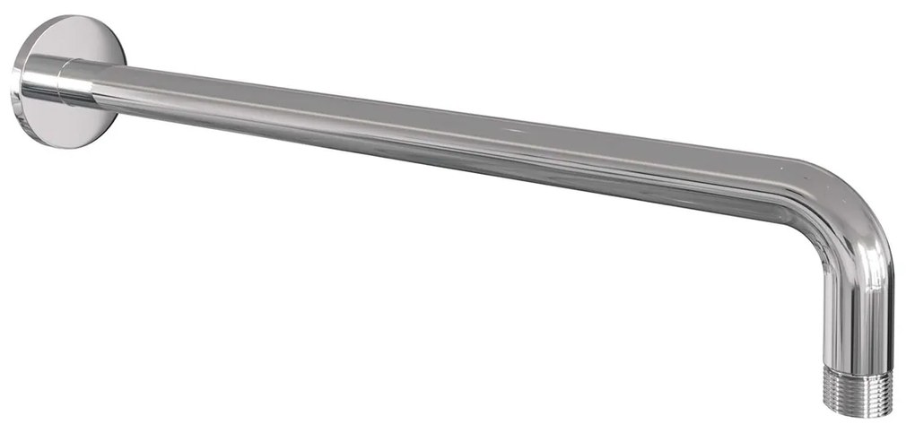 Brauer Stripe inbouw regendouche met 25cm hoofddouche, met gebogen muurarm, glijstang en staafhanddouche set 20 chroom