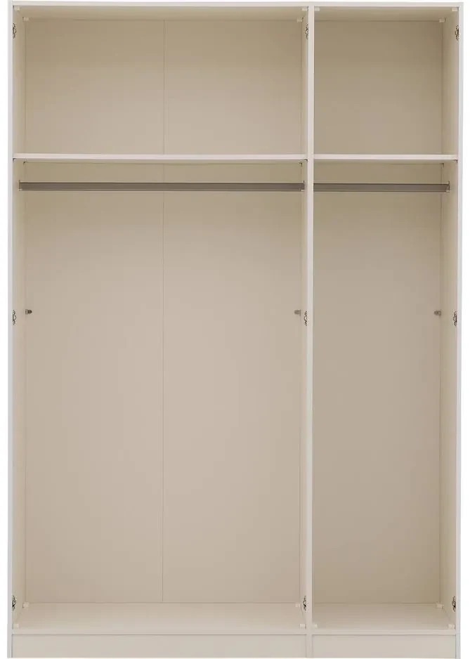 Goossens Kledingkast Easy Storage Ddk, Kledingkast 153 cm breed, 220 cm hoog, 2x draaideur en 1x spiegel draaideur midden