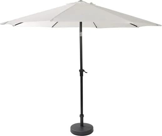 ALU Parasol zonder parasolvoet wit H 240 cm; Ø 300 cm