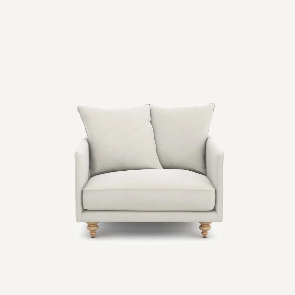 Linnen fluwelen fauteuil, LAZARE