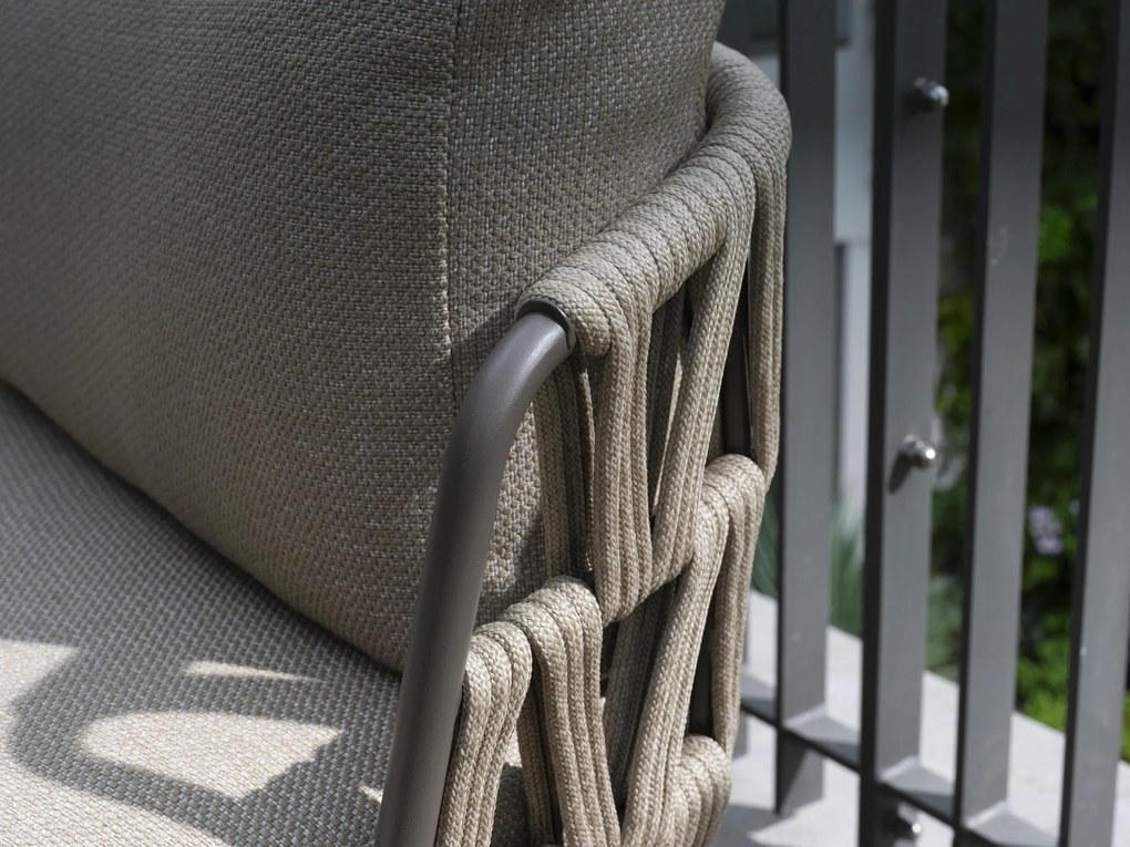 4 Seasons Outdoor Mallorca low dining 3-zits loungebank terre SALE Loungebank bruin weerbestendig