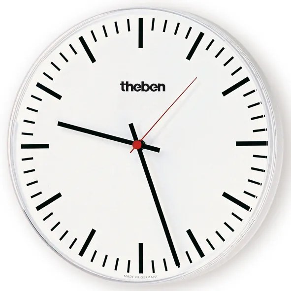 Theben 5009211 KNX-Osiria Osiria 230 SR KNX OSIRIA 230 SR KNX, enkelz. wandklok, binnen, D30cm, fijne strepen