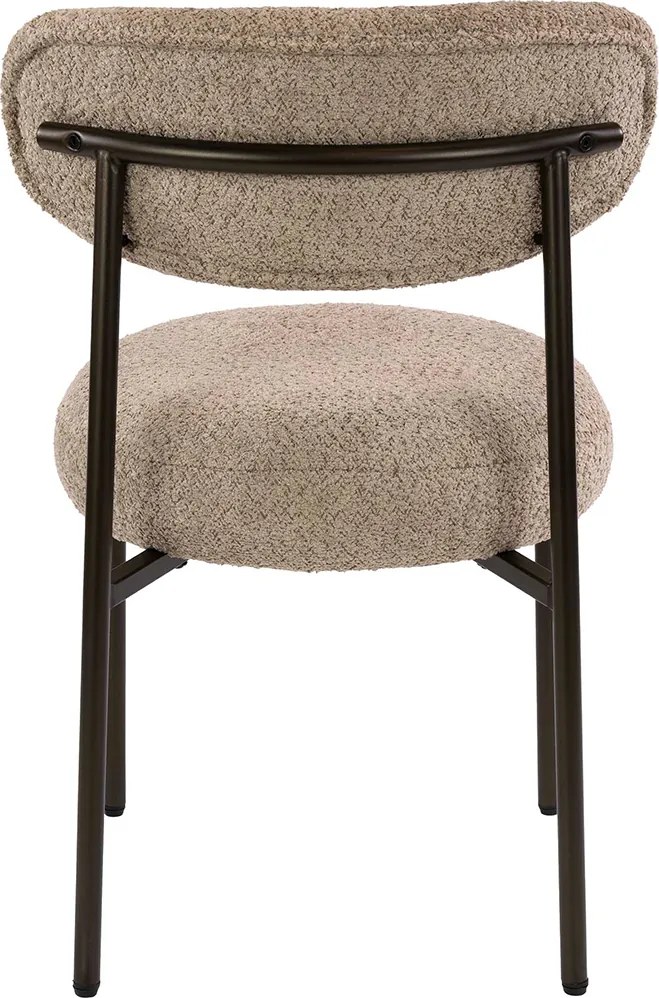 Beige Eetkamerstoel Met Ronde Zitting