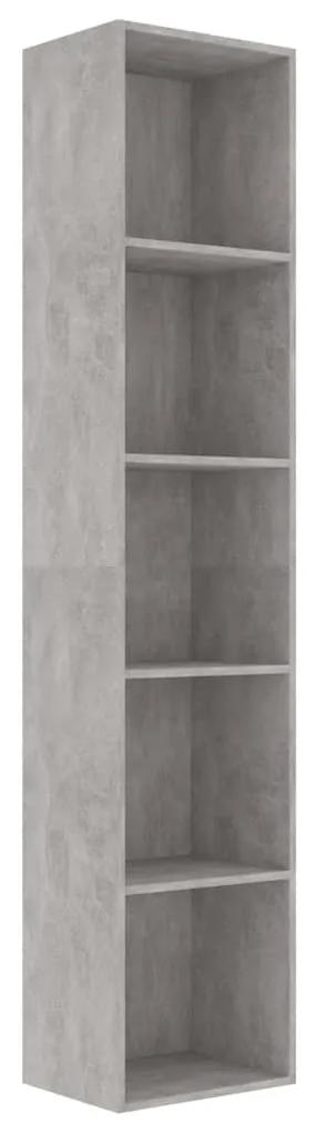 vidaXL Boekenkast 40x30x189 cm spaanplaat betongrijs