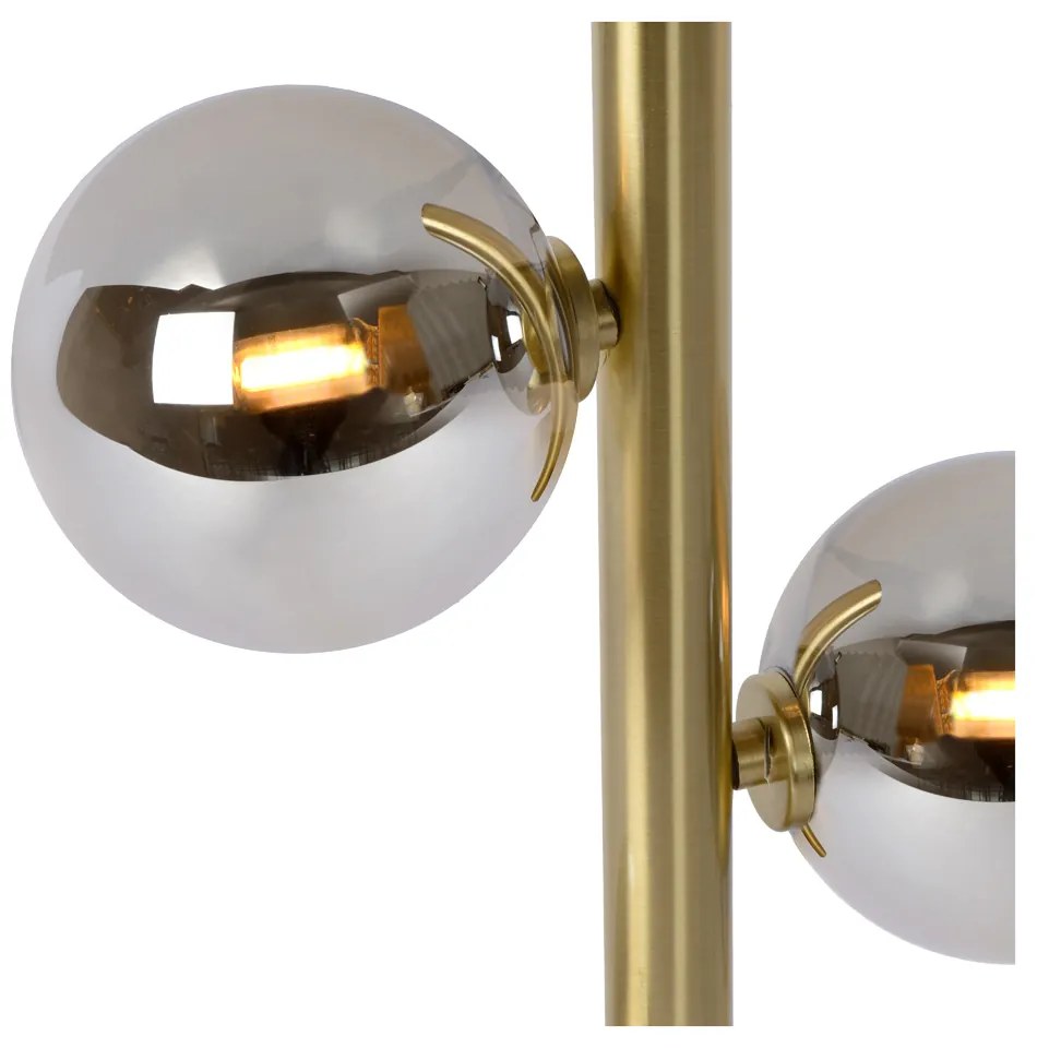 Lucide Tycho staande lamp 154cm 4x G9 goud mat