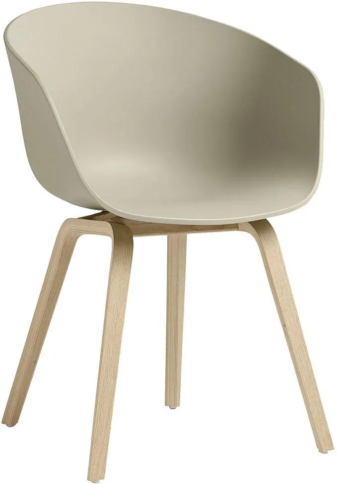 Hay AAC22 stoel met gelakt onderstel kuip pastel green