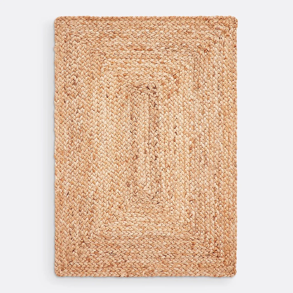 Rechthoekig vloerkleed in jute, klein formaat, Aftas