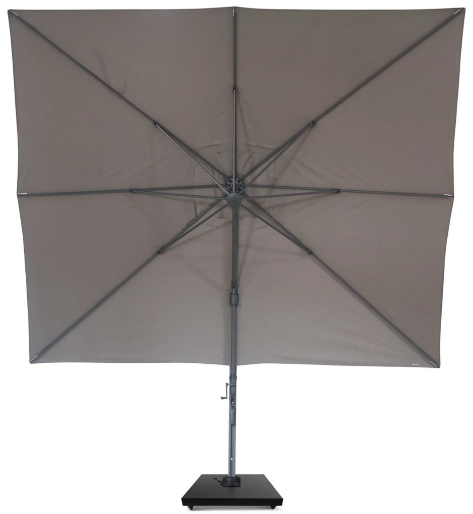 Zweefparasol 3x3.5m S2 Excellent (excl. voet) Taupe-naturel-bruin Camello Luna