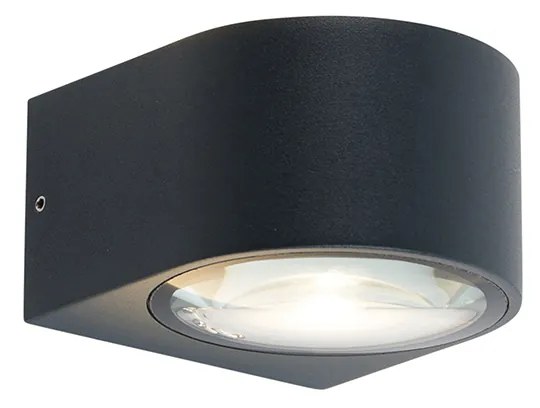 Moderne buiten wandlamp zwart incl. LED 2-lichts IP54 - Carla IP54 Buitenverlichting