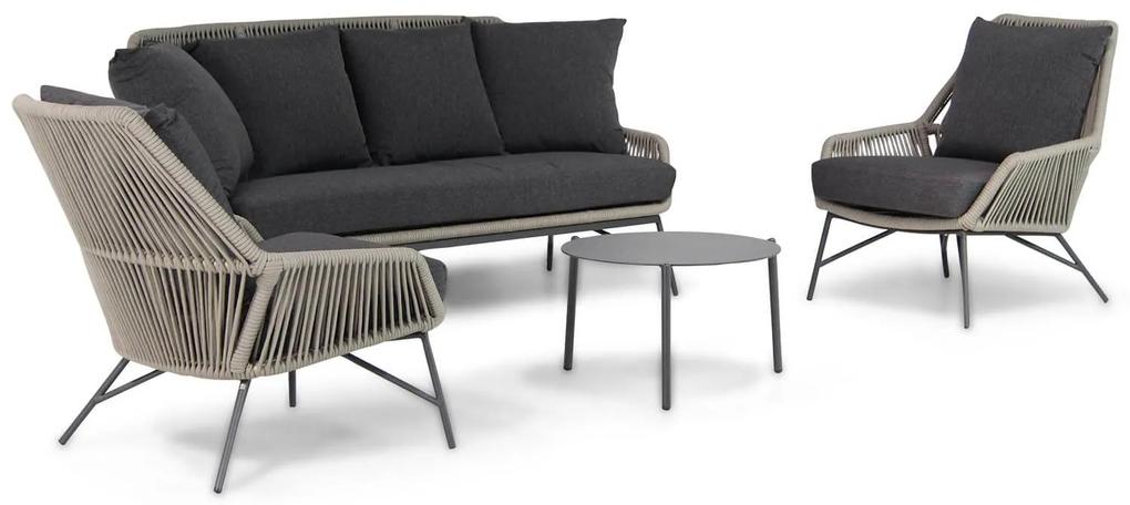 4 Seasons Outdoor Ramblas/Pacific 60 cm stoel-bank loungeset 4-delig