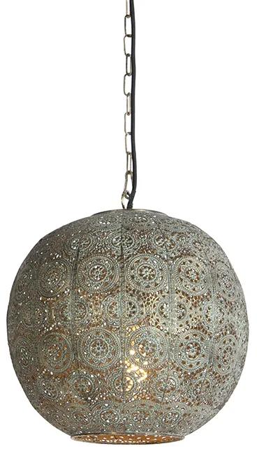 Oosterse hanglamp 32 cm - Baloo Klassiek / Antiek,Oosters E27 bol / globe / rond Binnenverlichting Lamp