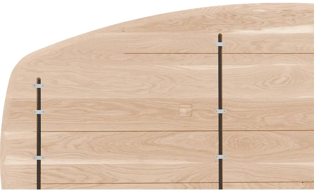 Goossens Excellent Eettafel Floyd, Semi ovaal 180 x 100 cm