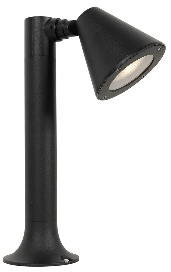 Modern buiten paaltje zwart 30 cm IP44 verstelbaar - Ciara