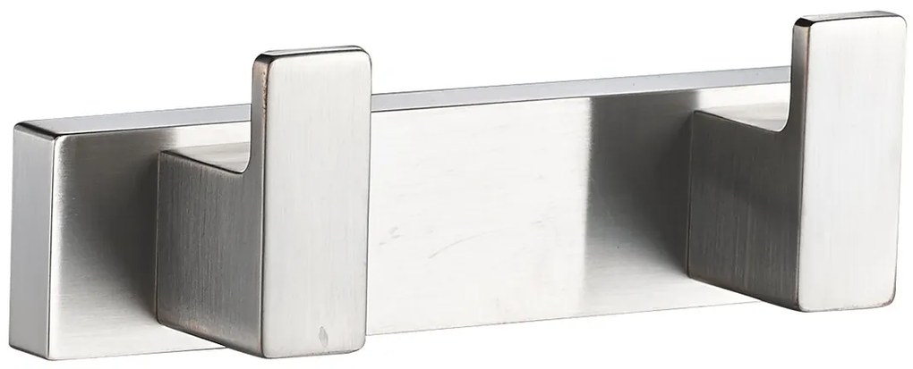 Plieger Altea dubbele handdoekhaak geborsteld chroom