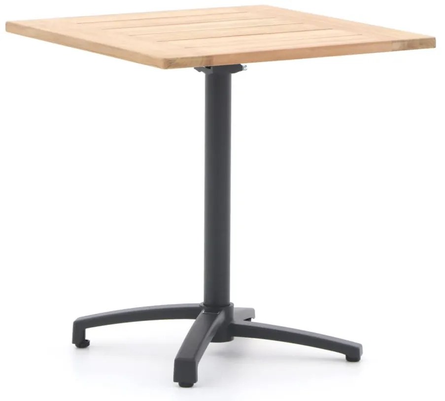 Inklapbare tafel Bellagio  | Vierkant  | Tuintafel Teakhout | 70x70cm | 2 personen | Kees Smit Tuinmeubelen