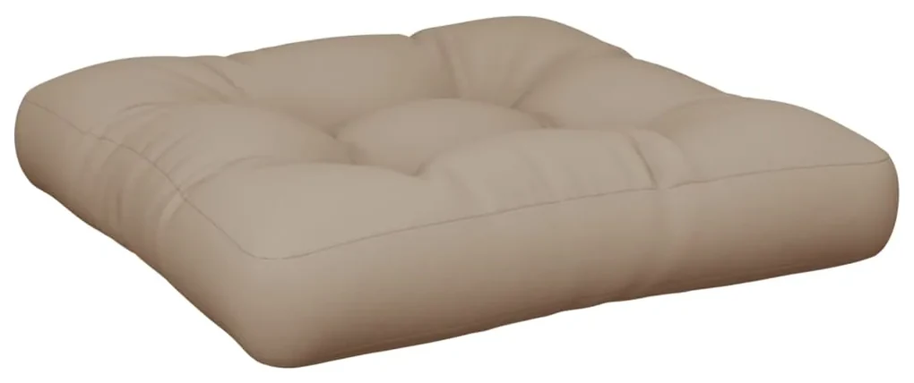 vidaXL Bankkussen pallet 58x58x10 cm taupe
