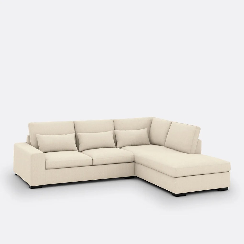 Hoekslaapbank van katoen/linnen Comfort Bultex® Odessa