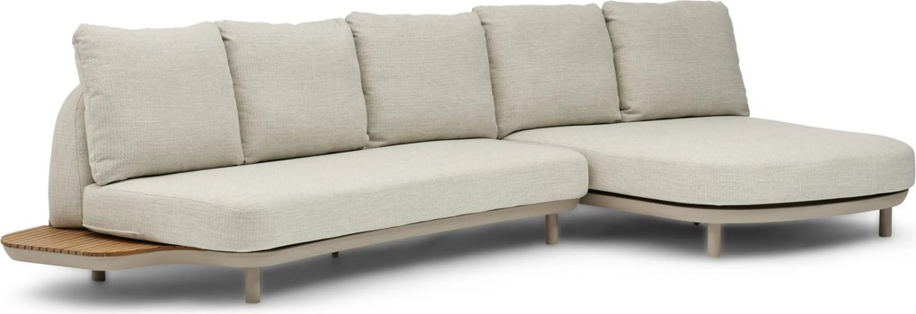 Hoek loungeset 5 personen Outdoor textiel Zand/Beige Coco Dunea