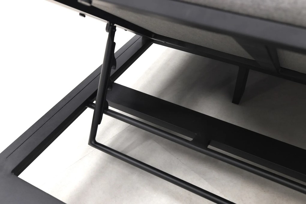 Mexico 2-persoons Sunbrella ligbed + bijzettafel - Lichtgrijs