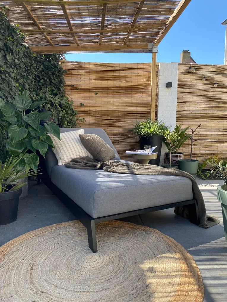 Mexico sunbrella ligbed 200x85 cm. - Lichtgrijs