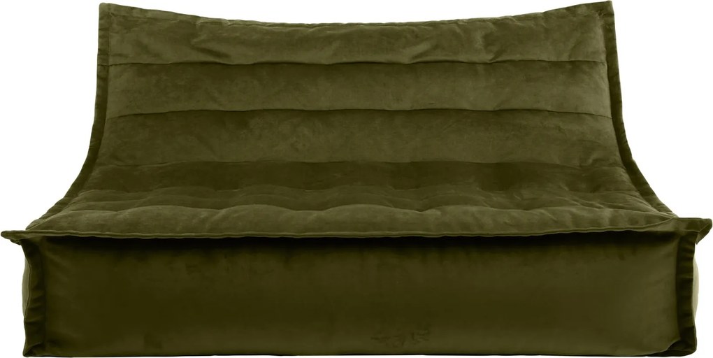 Cloudy Velvet Zitzak - Olive
