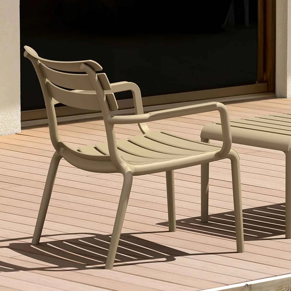 Garden Impressions Paris loungestoel - taupe