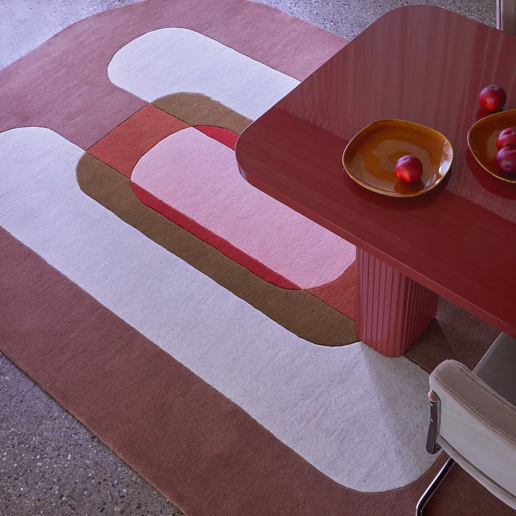 Vloerkleed in wol, Leygil