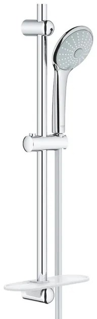 GROHE Euphoria 110 Massage Glijstangset - 60cm - ronde handdouche - 3 straalsoorten - gladde doucheslang - met zeepschaal - chroom 27231001