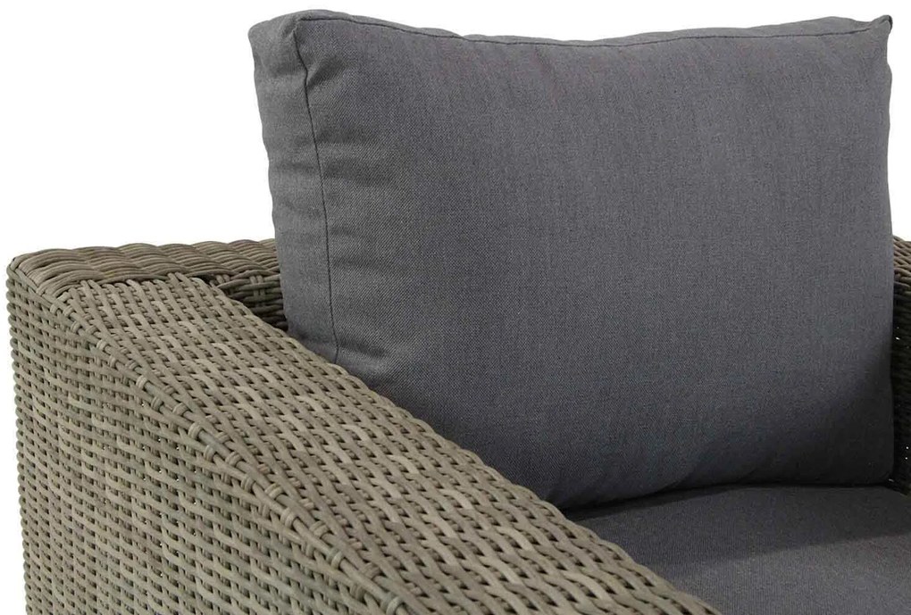 Loungeset  Wicker Taupe 2 personen Garden Collections Toronto