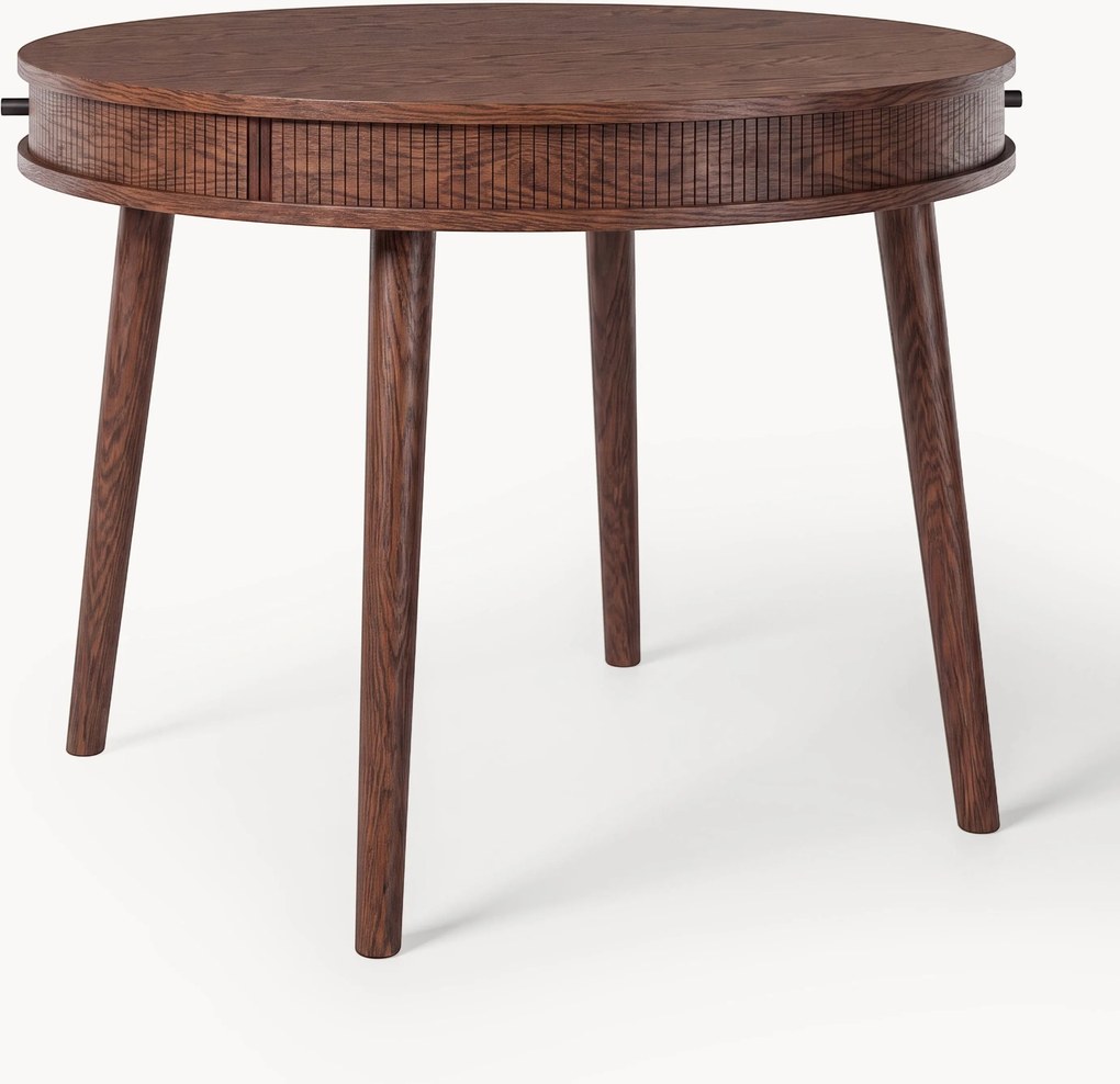 Ronde eettafel Calary met opbergruimte, in verschillende formaten