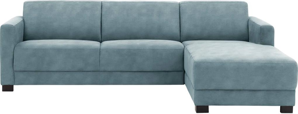 Goossens Hoekbank My Style Met Chaise Longue Microvezel blauw, microvezel, 2,5-zits, stijlvol landelijk met chaise longue rechts