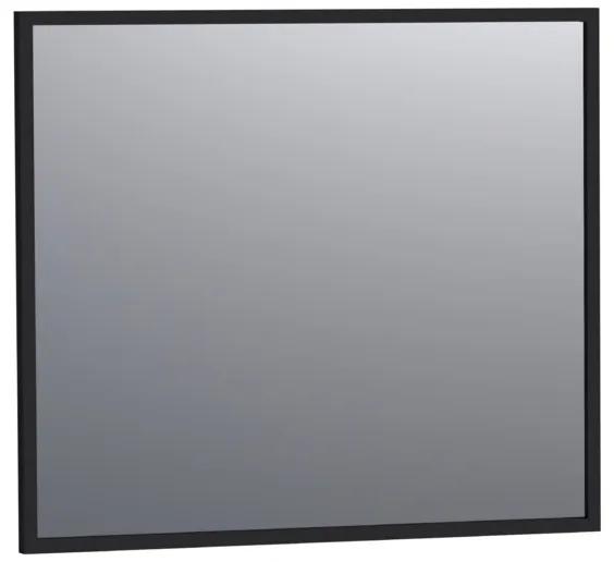 Saniclass Silhouette 80 spiegel 80x70cm zwart aluminium 3503