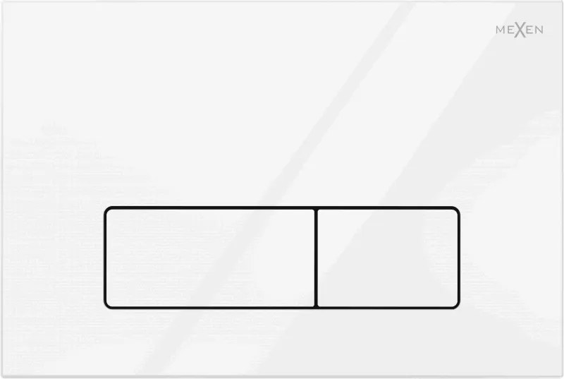 Mexen Fenix 13 slank spoelknop, glanzend wit - 601300