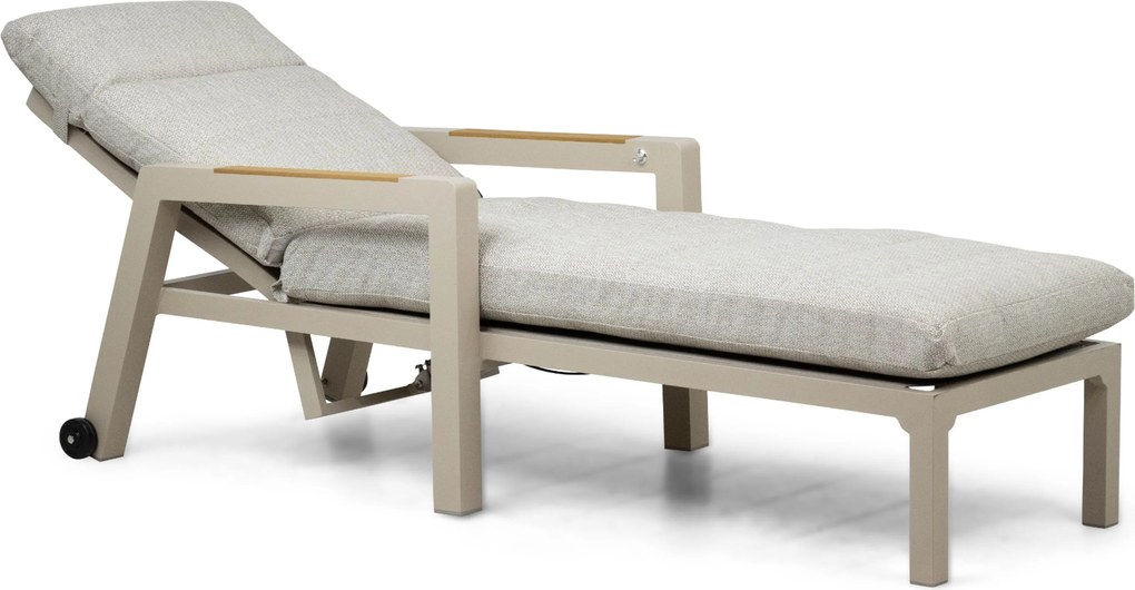 Lifestyle Garden Furniture Evora Ligbed Verstelbaar Aluminium Zand/Beige