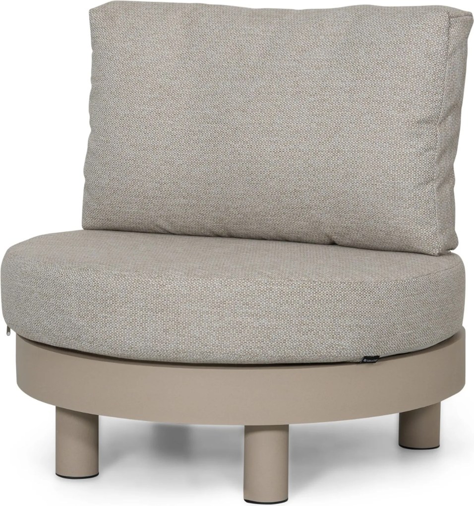 Stoel en Bank Loungeset 5 personen Aluminium Zand/Beige  Lifestyle Garden Furniture Organio