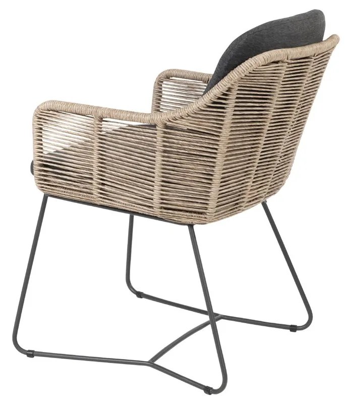 Taste by 4 Seasons Belmond tuinset naturel met Locarno tafel HPL blad Ø 130 cm SALE      beige weerbestendig