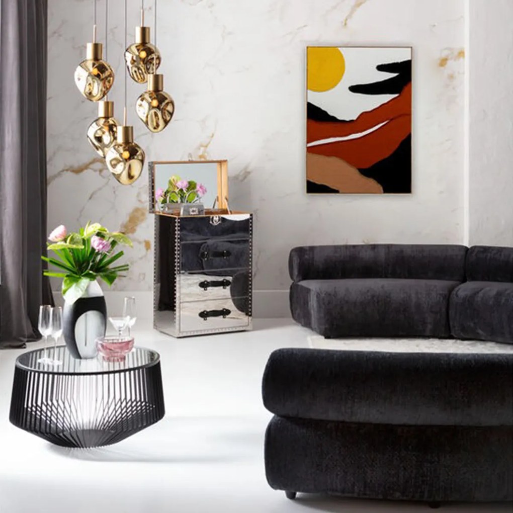 Kare Design Artistic Sunrise Schilderij Met Stof