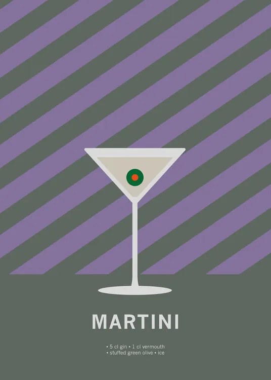 Ilustratie Drink Martini, Paperago