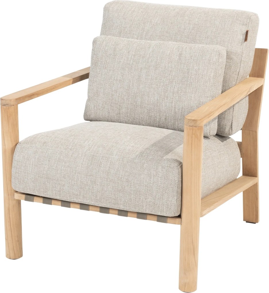 Lucas lounge tuinstoel natural teak 4 Seasons Outdoor