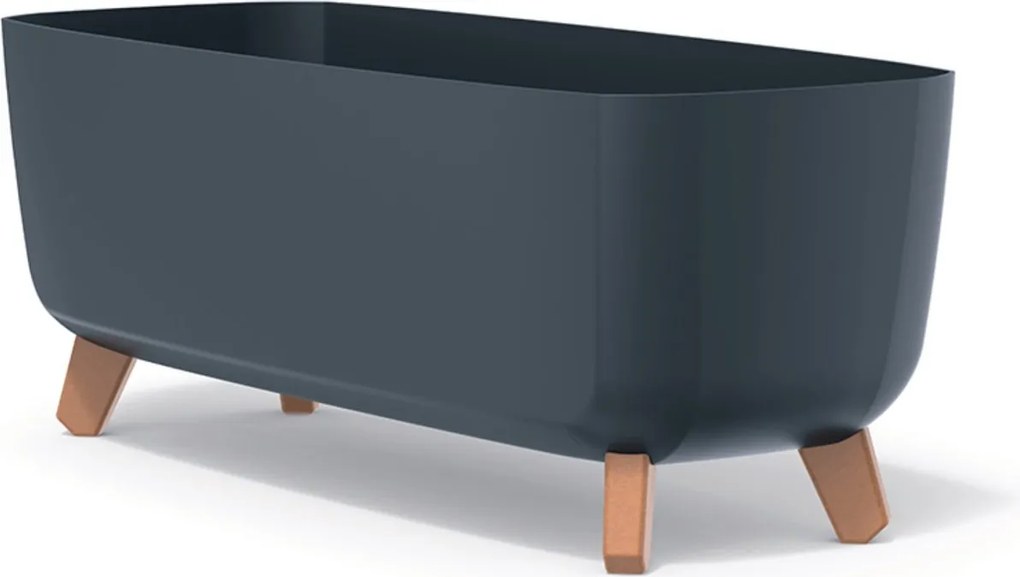 Prosperplast Gracia Case Plantenbak - 58 cm - Antraciet - Op Poten