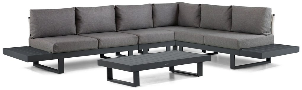 Hoek loungeset 6 personen Aluminium Grijs Lifestyle Garden Furniture Lorenzo