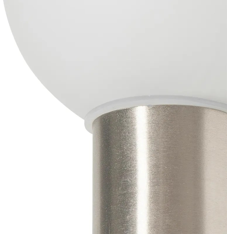 Buitenlamp Moderne wandlamp staal IP44 - Cederic Up Modern G9 IP44 Buitenverlichting bol / globe / rond