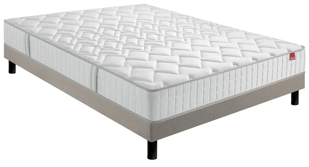 Ensemble matras met veren l'Illustre + beddenbodem